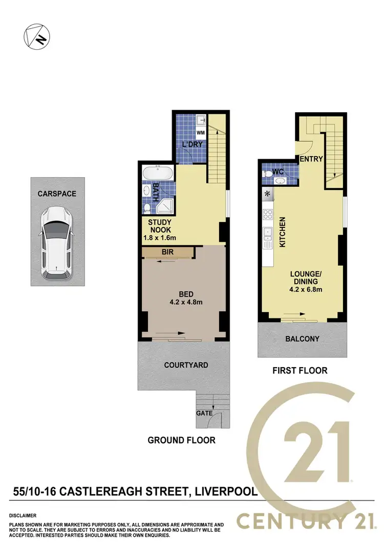 Floorplan of Homely apartment listing, 55/10-16 Castlereagh Street, Liverpool NSW 2170
