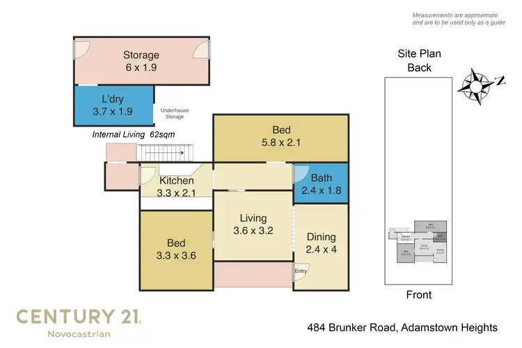 Floorplan of Homely house listing, 484 Brunker Road, Adamstown Heights NSW 2289