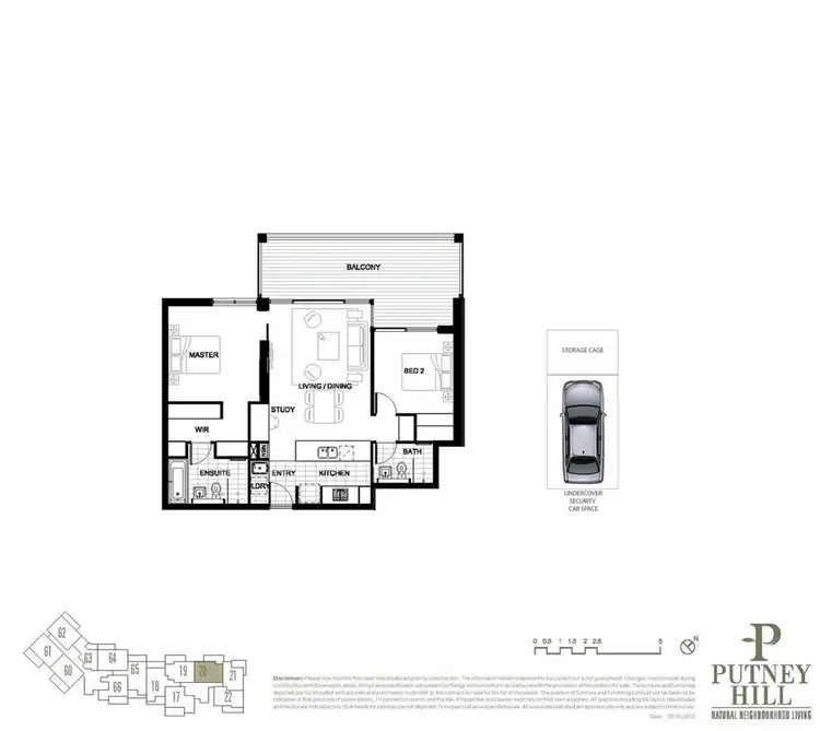 Floorplan of Homely apartment listing, 304N/2 Lardelli Drive, Ryde NSW 2112