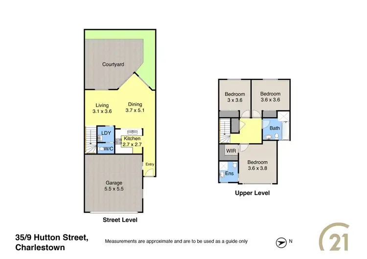 Floorplan of Homely townhouse listing, 35/9 Hutton Street, Charlestown NSW 2290
