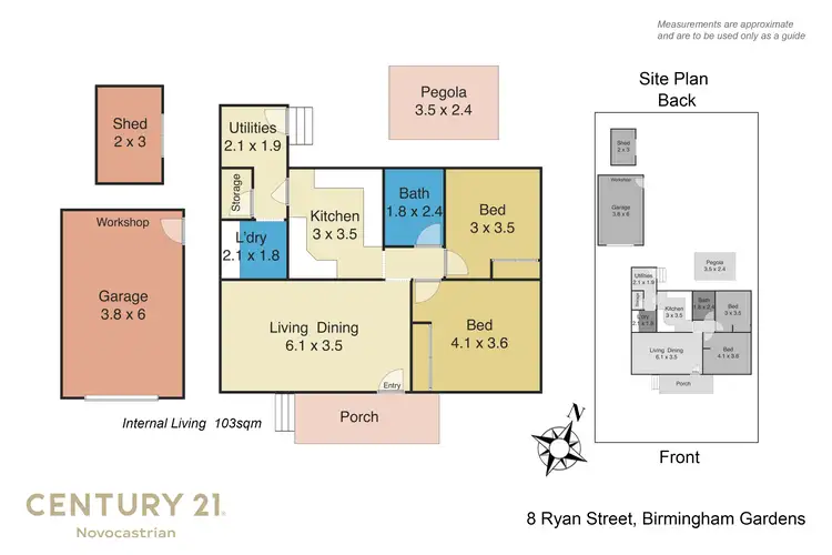 Floorplan of Homely house listing, 8 Ryan Street, Birmingham Gardens NSW 2287