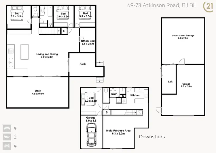 Floorplan of Homely rural property listing, 69-73 Atkinson Road, Bli Bli QLD 4560