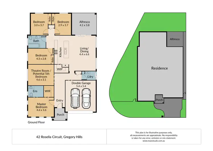 Floorplan of Homely house listing, 42 Rosella Circuit, Gregory Hills NSW 2557