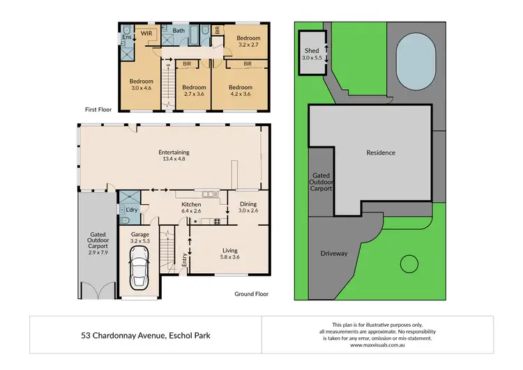Floorplan of Homely house listing, 53 Chardonnay Avenue, Eschol Park NSW 2558