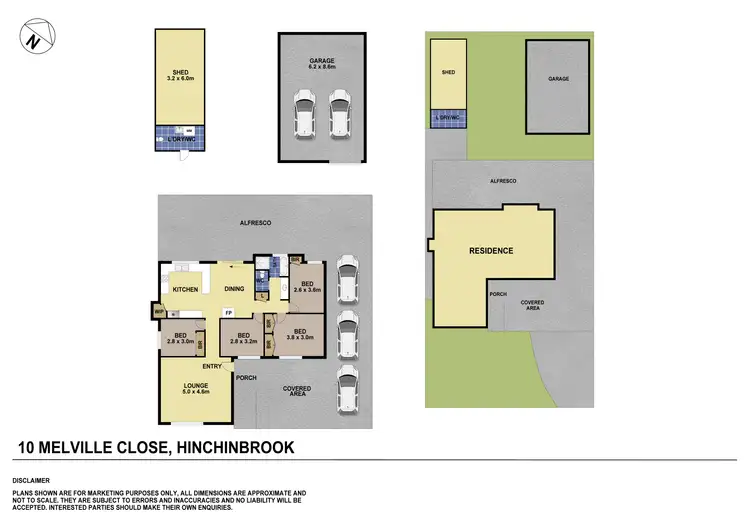 Floorplan of Homely house listing, 10 Melville Close, Hinchinbrook NSW 2168