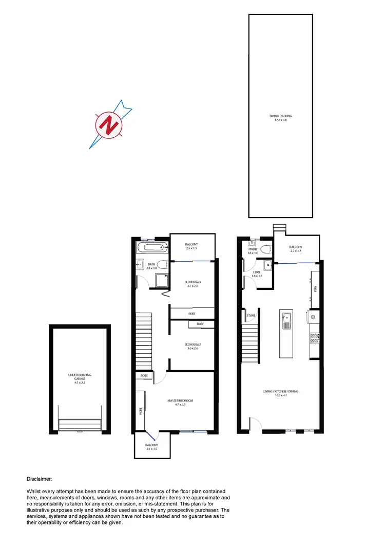 Floorplan of Homely townhouse listing, 10/517 Wentworth Avenue, Toongabbie NSW 2146