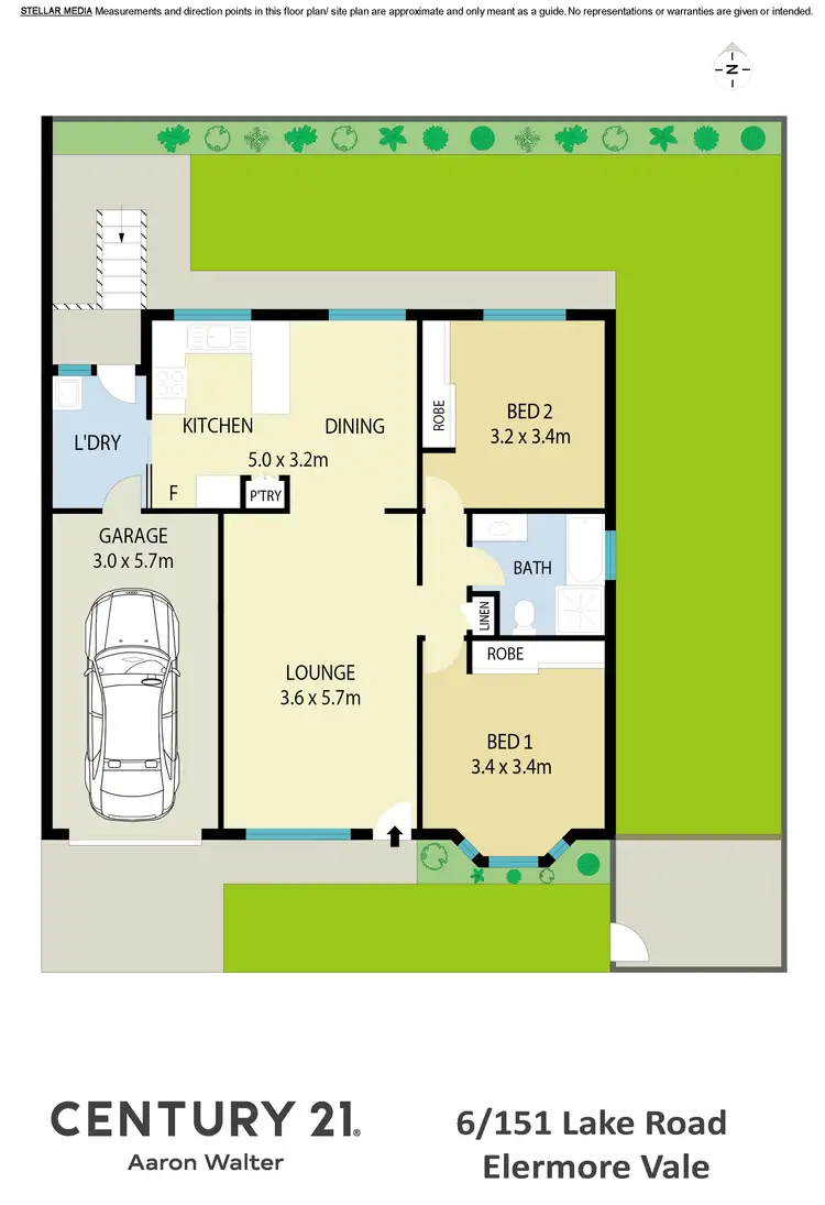 Floorplan of Homely villa listing, 6/151 Lake Road, Elermore Vale NSW 2287