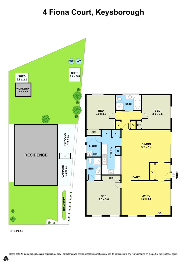 Floorplan of Homely house listing, 4 Fiona Court, Keysborough VIC 3173