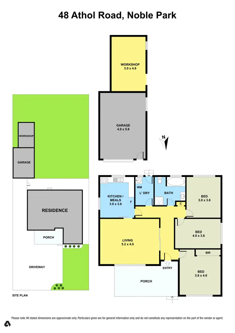 Floorplan of Homely house listing, 48 Athol Road, Noble Park VIC 3174