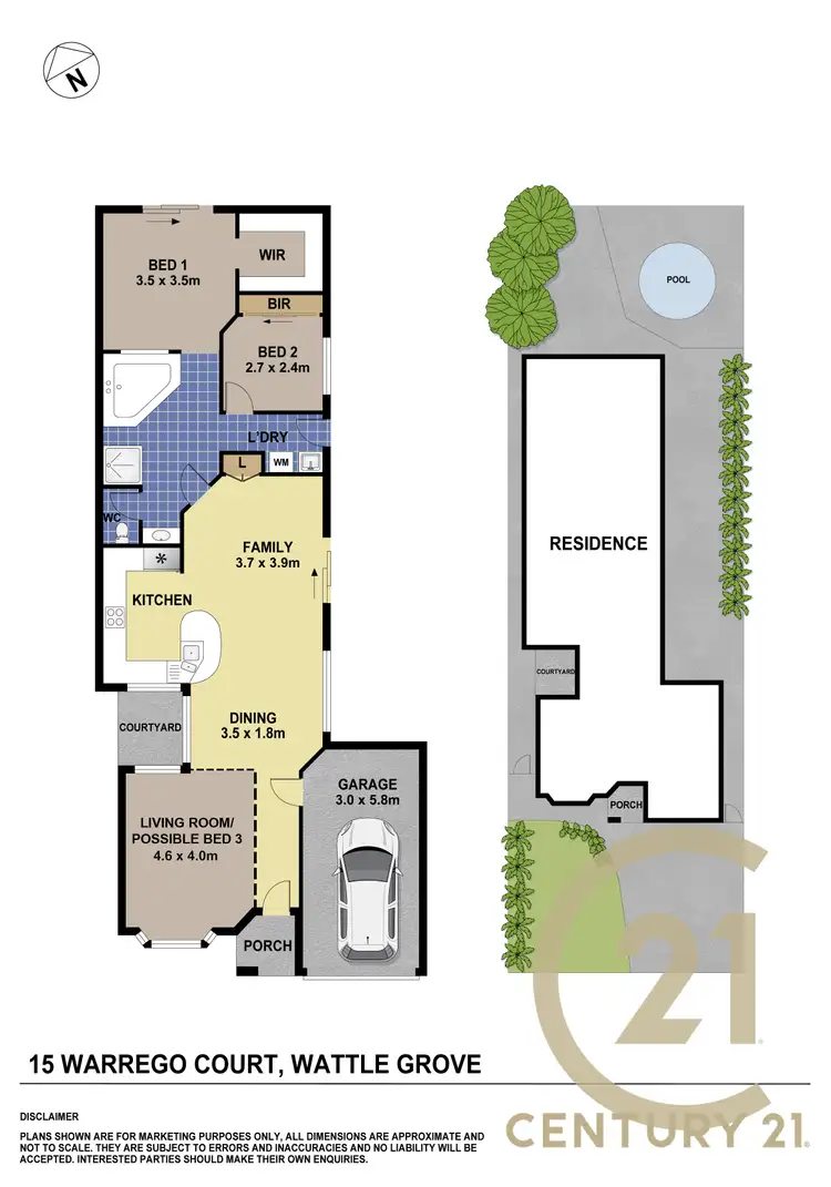 Floorplan of Homely house listing, 15 Warrego Court, Wattle Grove NSW 2173