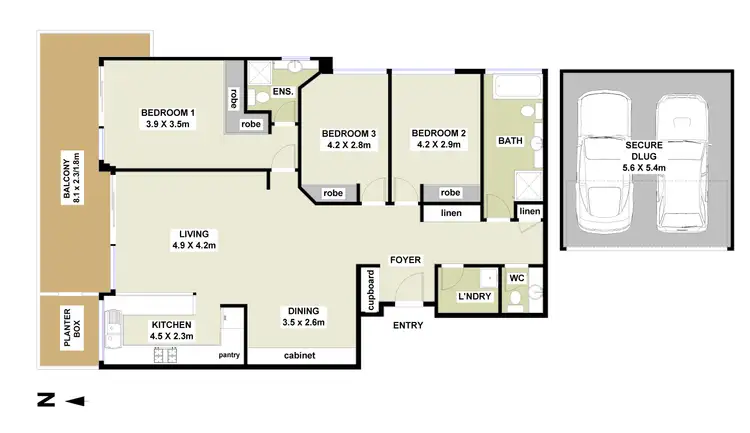 Floorplan of Homely apartment listing, 8/87 Burns Bay Road, Lane Cove NSW 2066