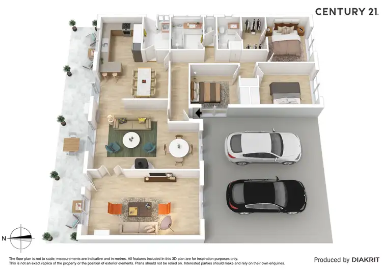 Floorplan of Homely house listing, 6 Rutley Crescent, Echuca VIC 3564