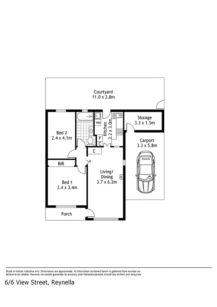 Floorplan of Homely house listing, 6/6 View Street, Reynella SA 5161