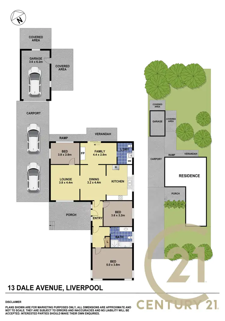 Floorplan of Homely house listing, 13 Dale Avenue, Liverpool NSW 2170