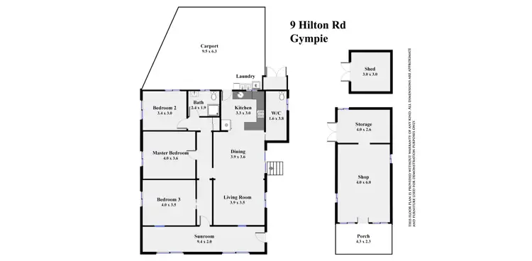 Floorplan of Homely house listing, 9 Hilton Road, Gympie QLD 4570