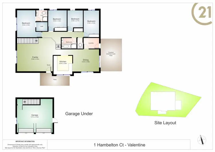 Floorplan of Homely house listing, 1 Hambelton Court, Valentine NSW 2280