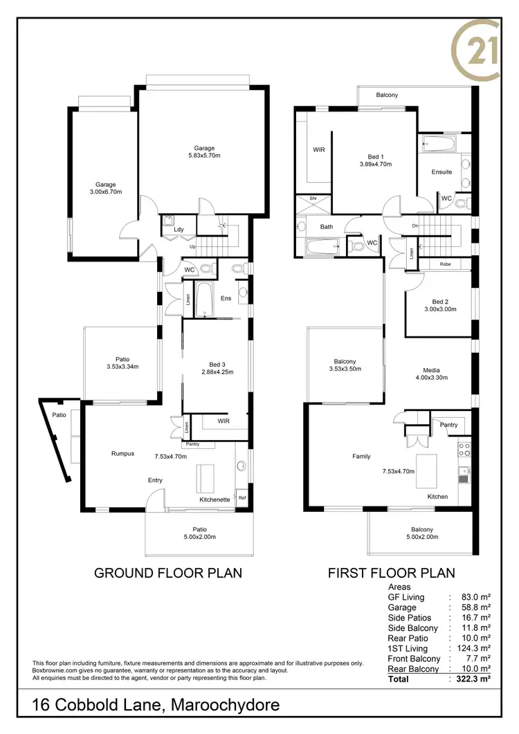 Floorplan of Homely house listing, 16 Cobbold Lane, Maroochydore QLD 4558