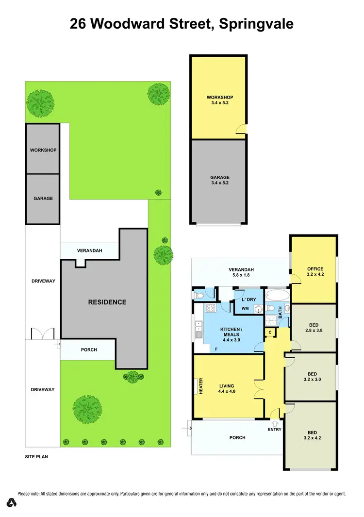 Floorplan of Homely house listing, 26 Woodward Street, Springvale VIC 3171