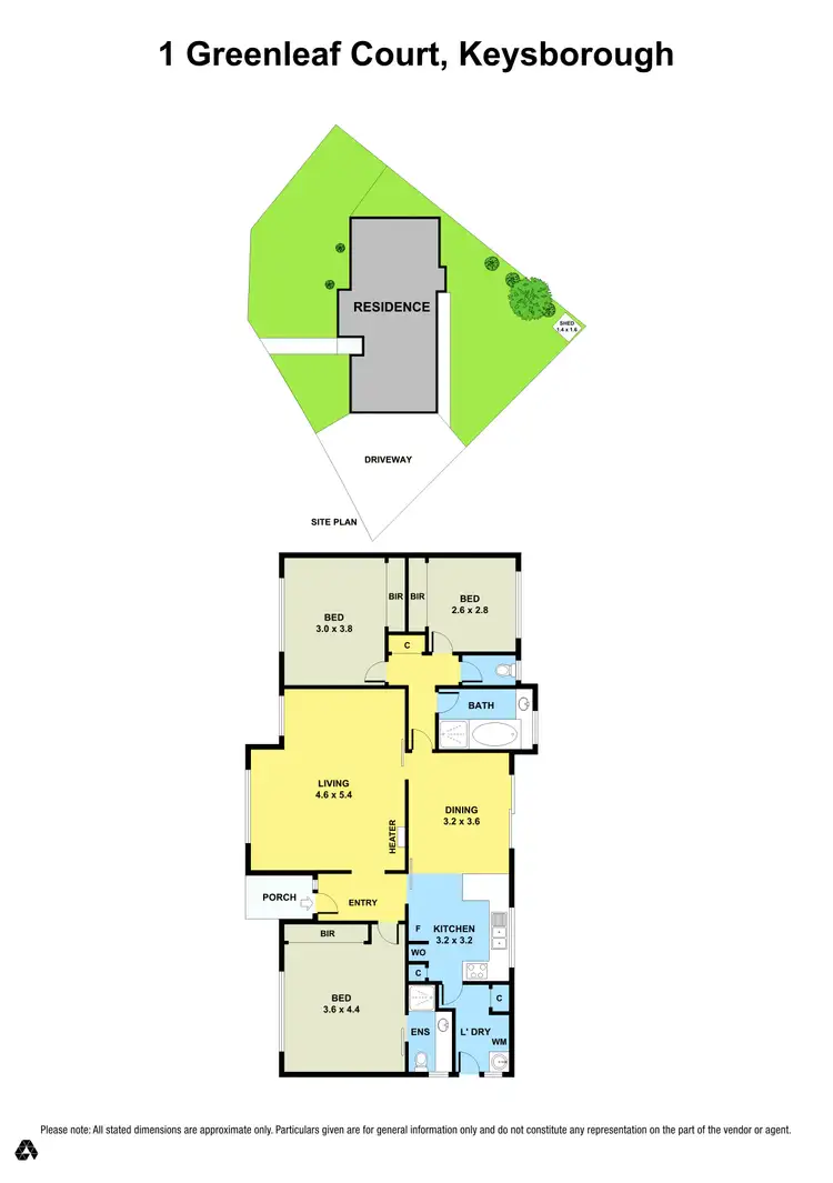 Floorplan of Homely house listing, 1 Greenleaf Court, Keysborough VIC 3173