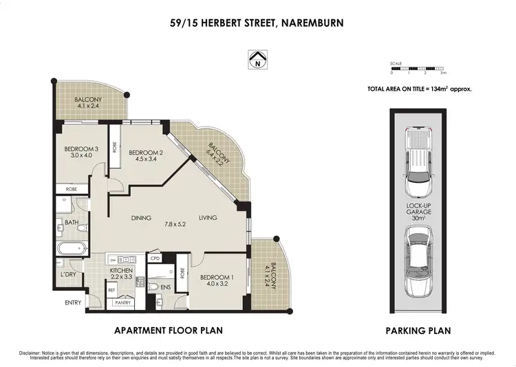 Floorplan of Homely apartment listing, 59/15 Herbert Street, Naremburn NSW 2065