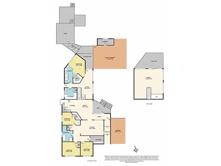 Floorplan of Homely house listing, 213 Outlook Drive, Dandenong North VIC 3175