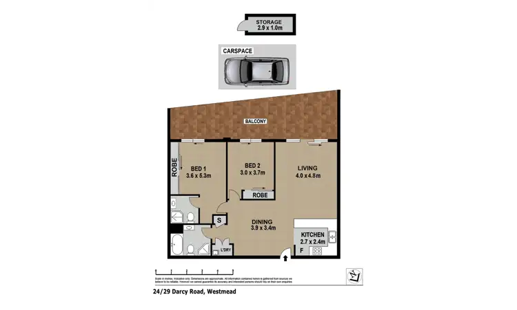 Floorplan of Homely apartment listing, 24/29-33 Darcy Road, Westmead NSW 2145