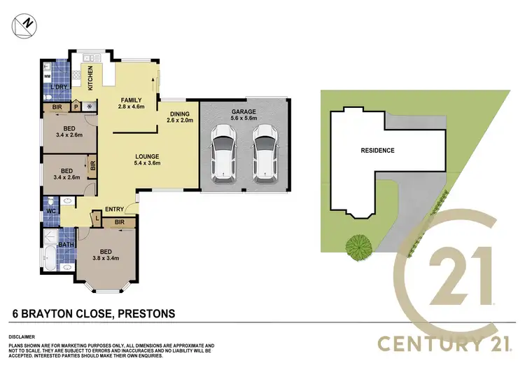 Floorplan of Homely house listing, 6 Brayton Close, Prestons NSW 2170