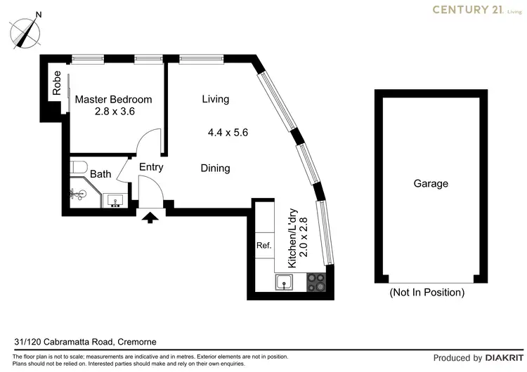 Floorplan of Homely apartment listing, 31/120 Cabramatta Road, Cremorne NSW 2090