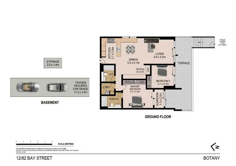 Floorplan of Homely apartment listing, 12/82 Bay Street, Botany NSW 2019