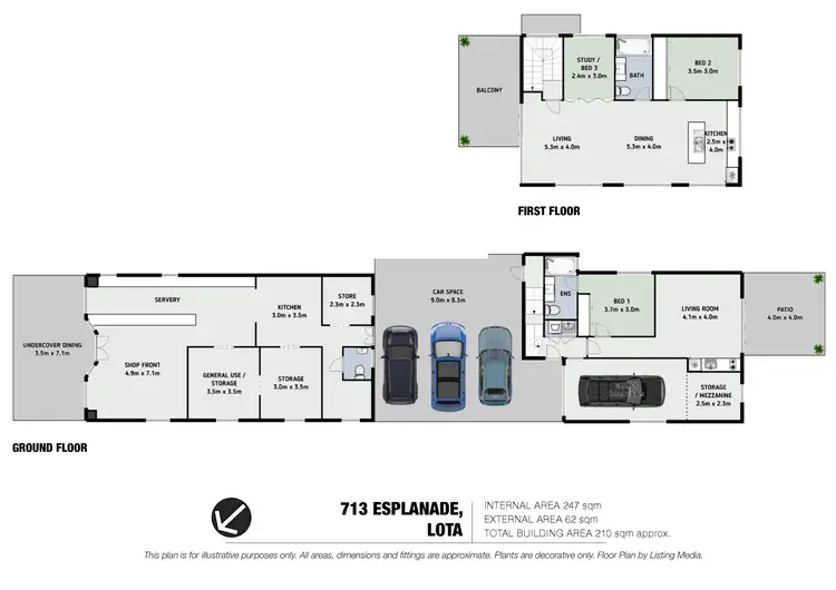 Floorplan of Homely house listing, 713 Esplanade, Lota QLD 4179