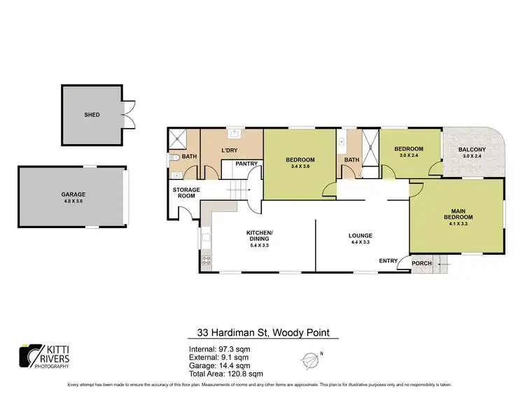 Floorplan of Homely house listing, 33 Hardiman Street, Woody Point QLD 4019