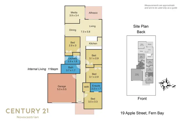 Floorplan of Homely house listing, 19 Apple Street, Fern Bay NSW 2295