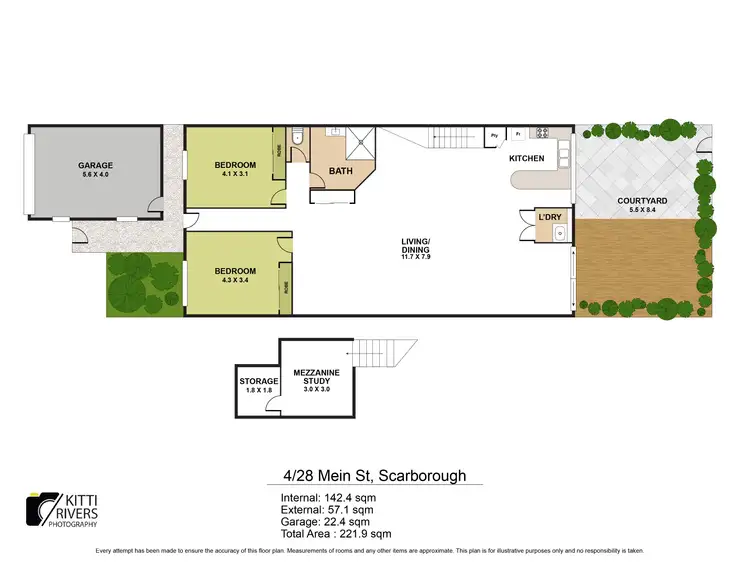 Floorplan of Homely unit listing, 4/28 Mein Street, Scarborough QLD 4020