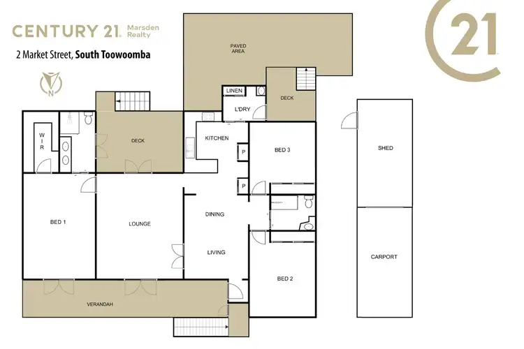 Floorplan of Homely house listing, 2 Market Street, South Toowoomba QLD 4350