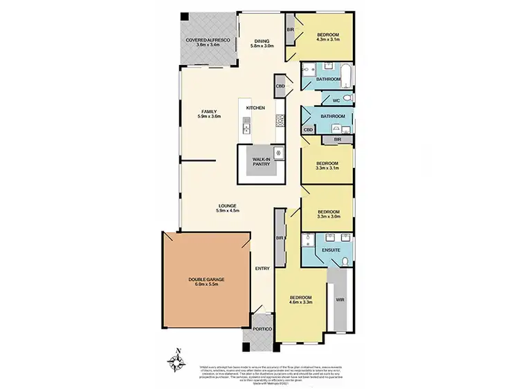 Floorplan of Homely house listing, 66 Ferrari Drive, Cranbourne East VIC 3977