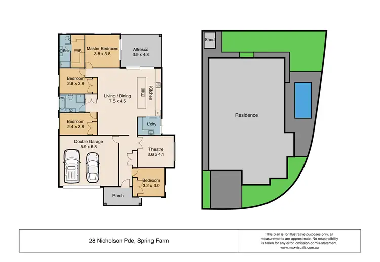 Floorplan of Homely house listing, 28 Nicholson Parade, Spring Farm NSW 2570