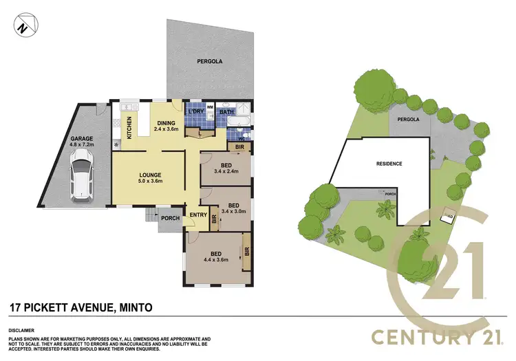 Floorplan of Homely house listing, 17 Pickett Avenue, Minto NSW 2566