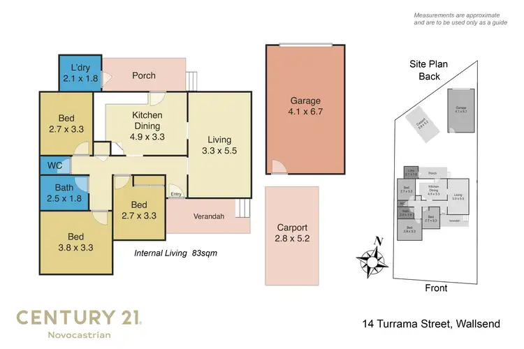 Floorplan of Homely house listing, 14 Turrama Street, Wallsend NSW 2287