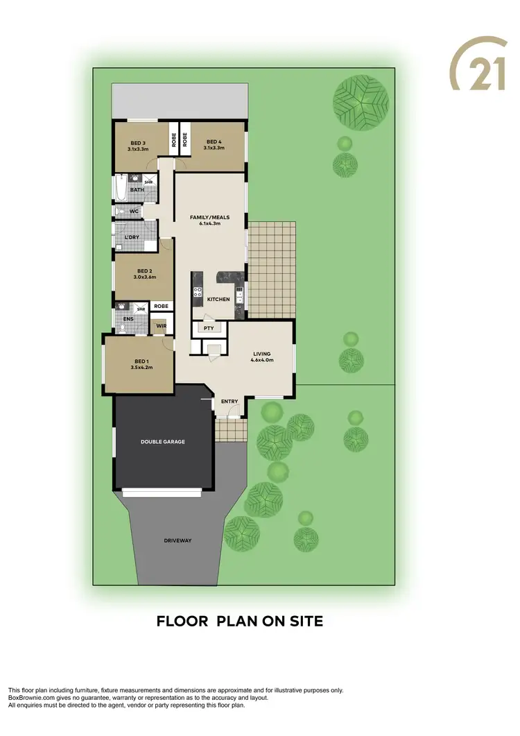 Floorplan of Homely house listing, 6 Edenbridge Drive, Kirwan QLD 4817