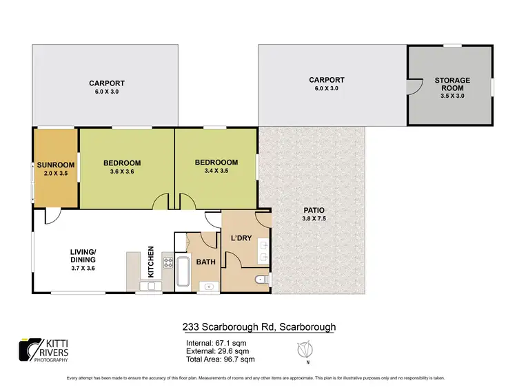 Floorplan of Homely house listing, 233 Scarborough Road, Scarborough QLD 4020