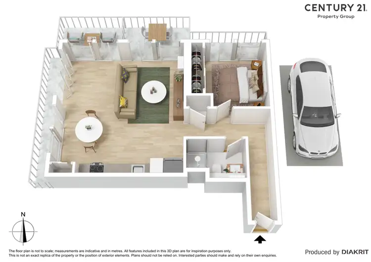 Floorplan of Homely apartment listing, 210/317-325 New Street, Brighton VIC 3186