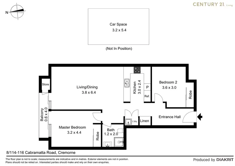Floorplan of Homely apartment listing, 8/114-116 Cabramatta Road, Cremorne NSW 2090