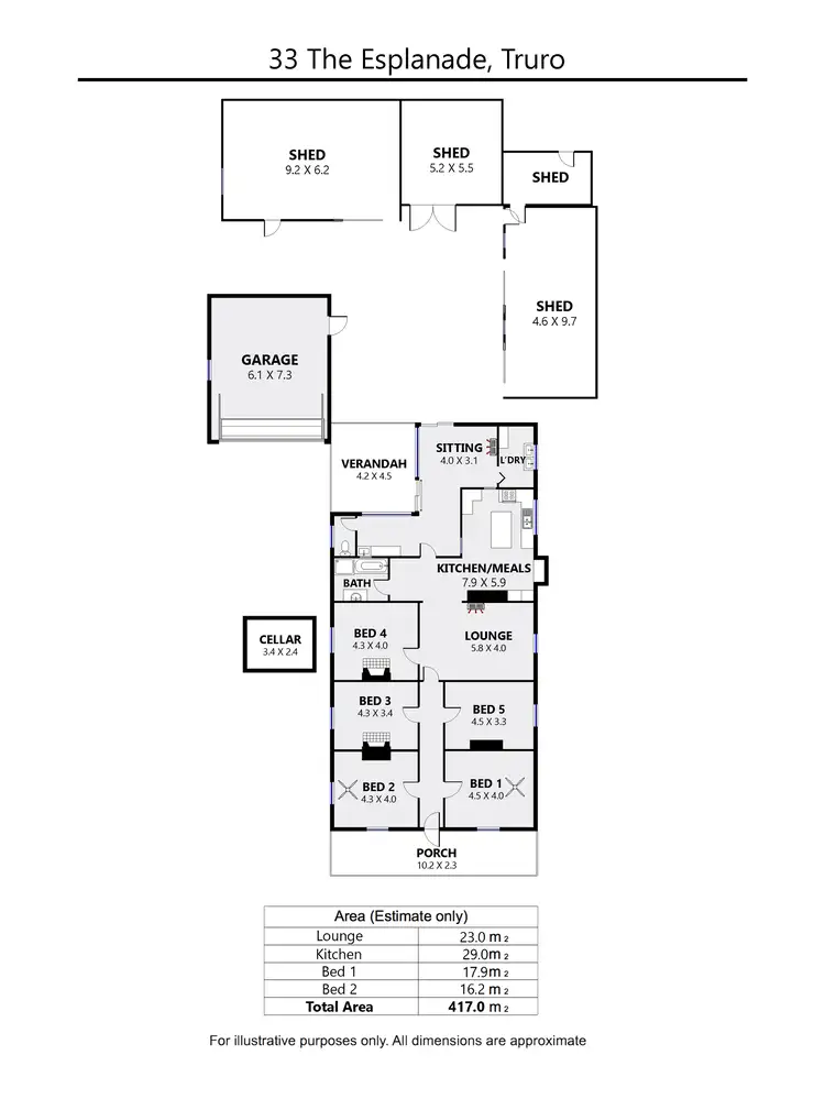 Floorplan of Homely house listing, 33 The Esplanade, Truro SA 5356