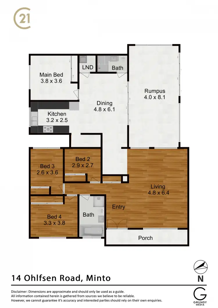 Floorplan of Homely house listing, 14 Ohlfsen Road, Minto NSW 2566