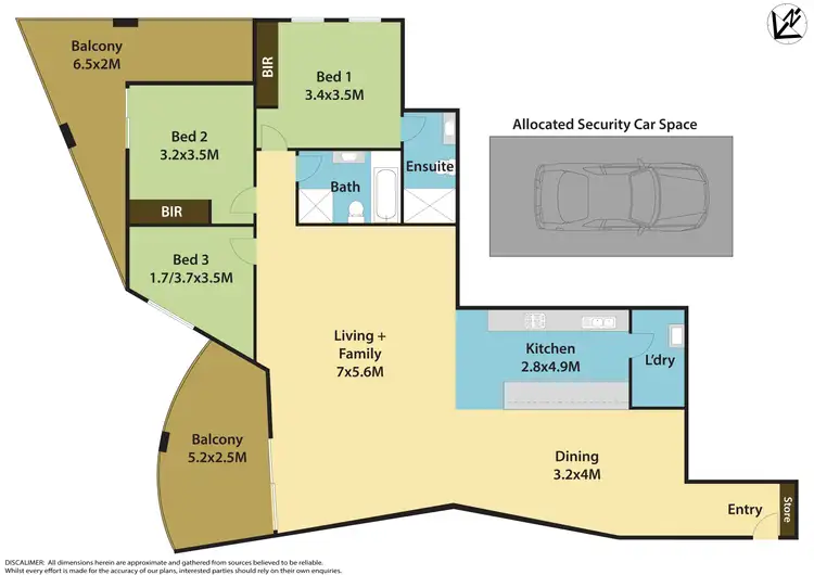 Floorplan of Homely apartment listing, 19/9-13 Griffiths street, Blacktown NSW 2148
