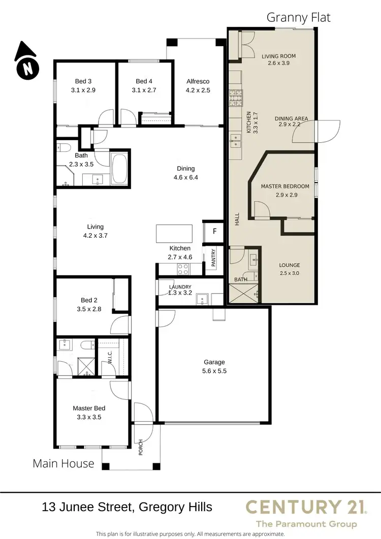 Floorplan of Homely house listing, 13 Junee Street, Gregory Hills NSW 2557