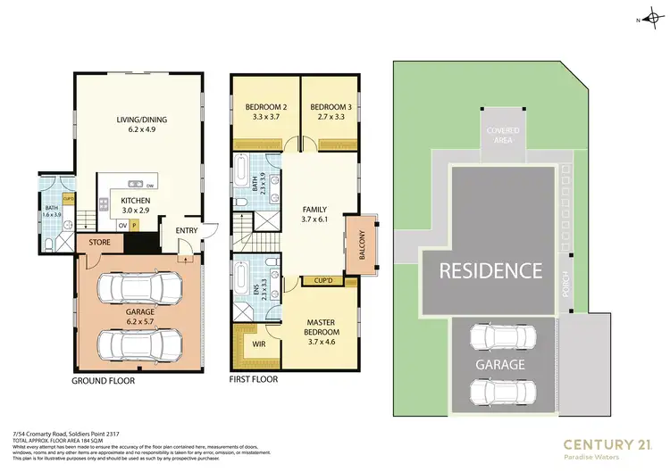 Floorplan of Homely townhouse listing, 7/54-56 Cromarty Road, Soldiers Point NSW 2317
