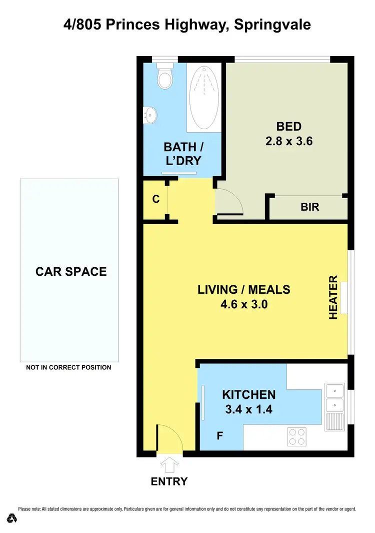 Floorplan of Homely unit listing, 4/805 Princes Highway, Springvale VIC 3171