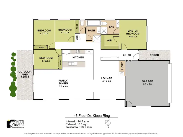 Floorplan of Homely house listing, 45 Fleet Drive, Kippa-Ring QLD 4021