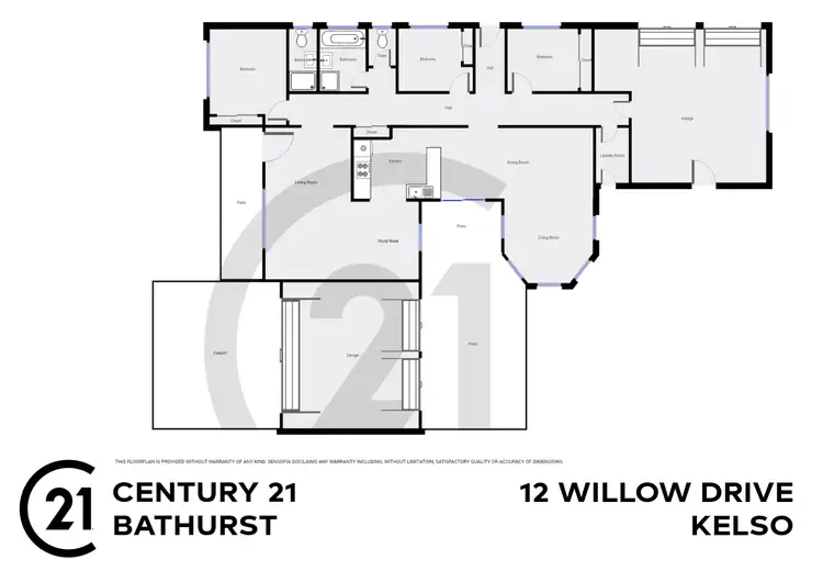 Floorplan of Homely house listing, 12 Willow Drive, Kelso NSW 2795